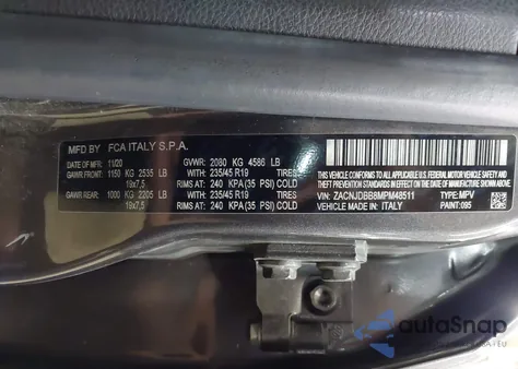 2021 Jeep Renegade 80Th Anniversary 4X4 z USA, uszkodzony, nr VIN ZACNJDBB8MPM48511